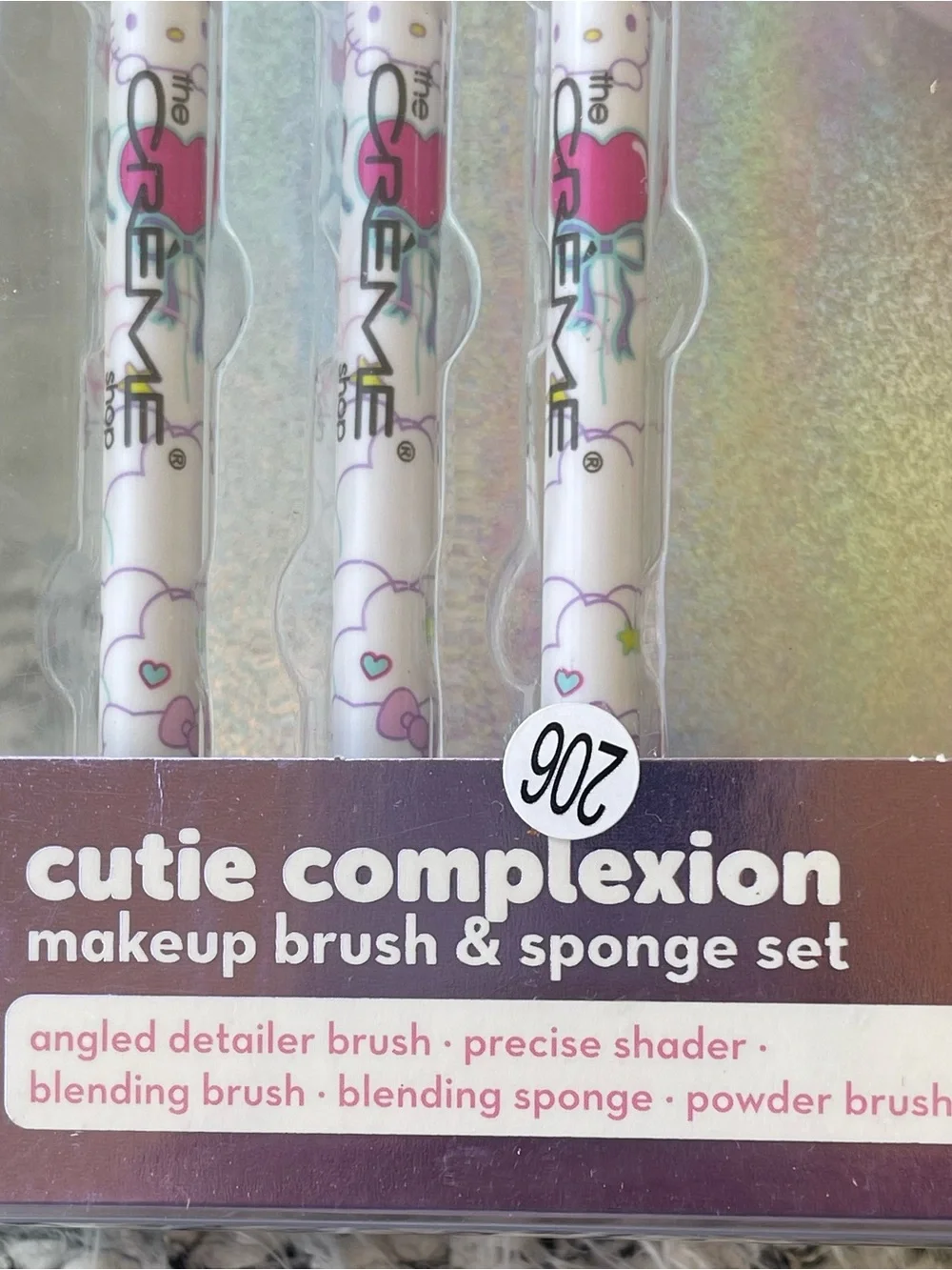 The Crème Shop x Hello Kitty Cutie Complexion Makeup Brush & Sponge Set